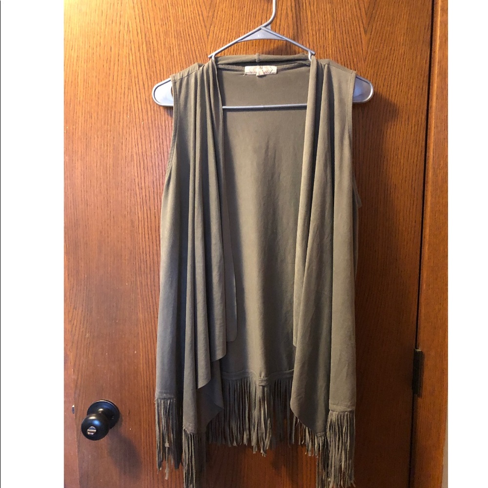 Sleeveless suede cover